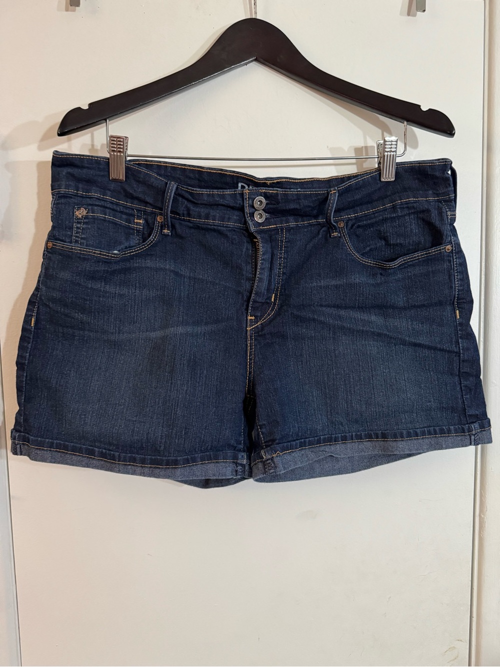 Denizen from Levi's Dark Blue Double-Button Denim Shorts